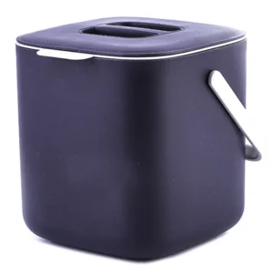 Plastic Kitchen Food Waste Trash Can Compost with Drainer