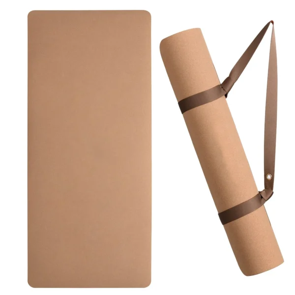 Natural Cork Yoga Mat - Rubber Backing