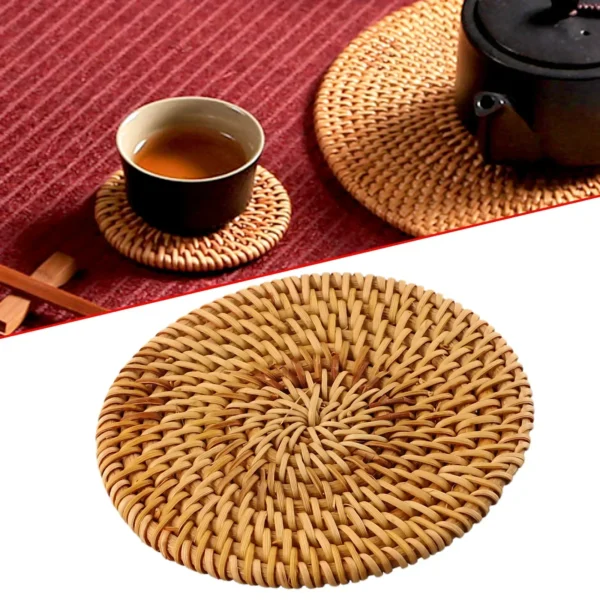 Handwoven Rattan Placemats - Image 2