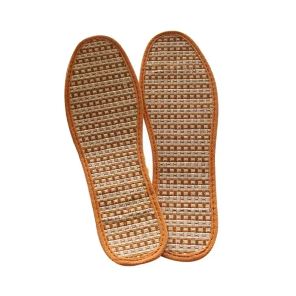 Bamboo Charcoal Hand-Woven Shoe  Insoles - Comfortable, Breathable, Anti-Bacterial - Image 4