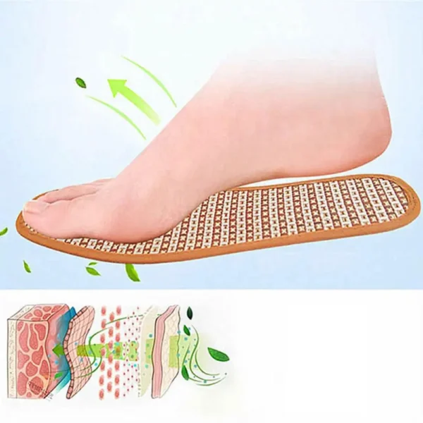 Bamboo Charcoal Hand-Woven Shoe  Insoles - Comfortable, Breathable, Anti-Bacterial - Image 5