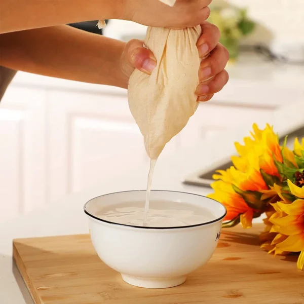 Natural Cheesecloth Strainer - Cotton - Image 3