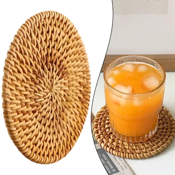 Handwoven Rattan Placemats - Image 6
