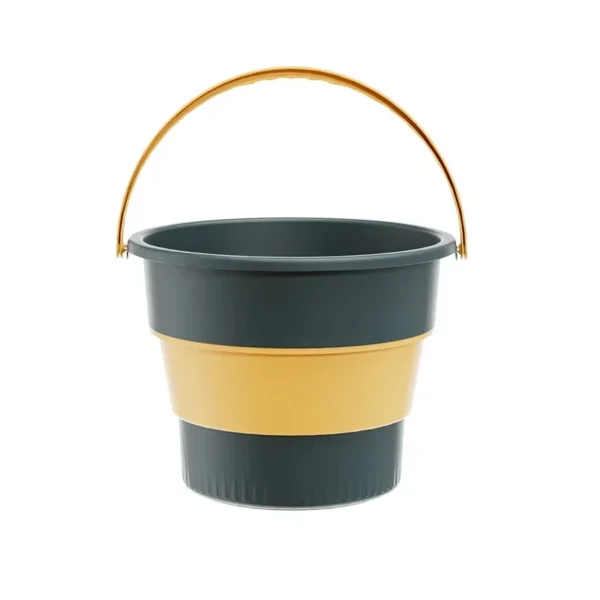 Folding Silicone Bucket with Lid - Image 6