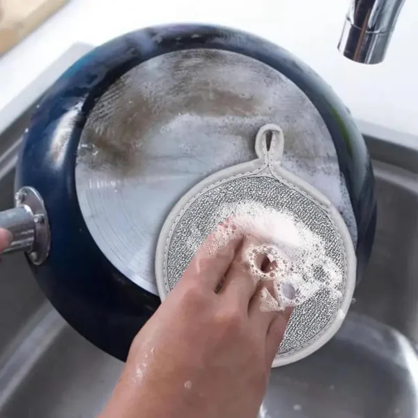 Steel Wire Sponge Scrubber - Image 4