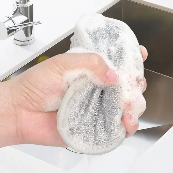 Steel Wire Sponge Scrubber - Image 2